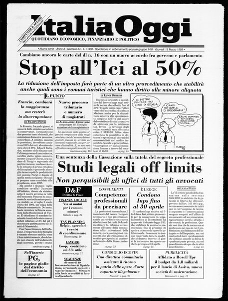 Italia oggi : quotidiano di economia finanza e politica